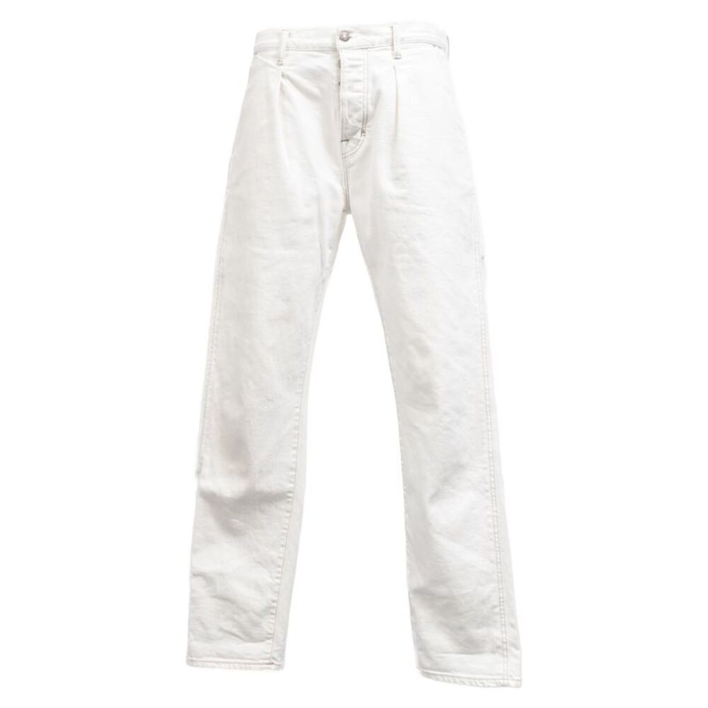Tom Ford Straight Leg Jeans in White Cotton